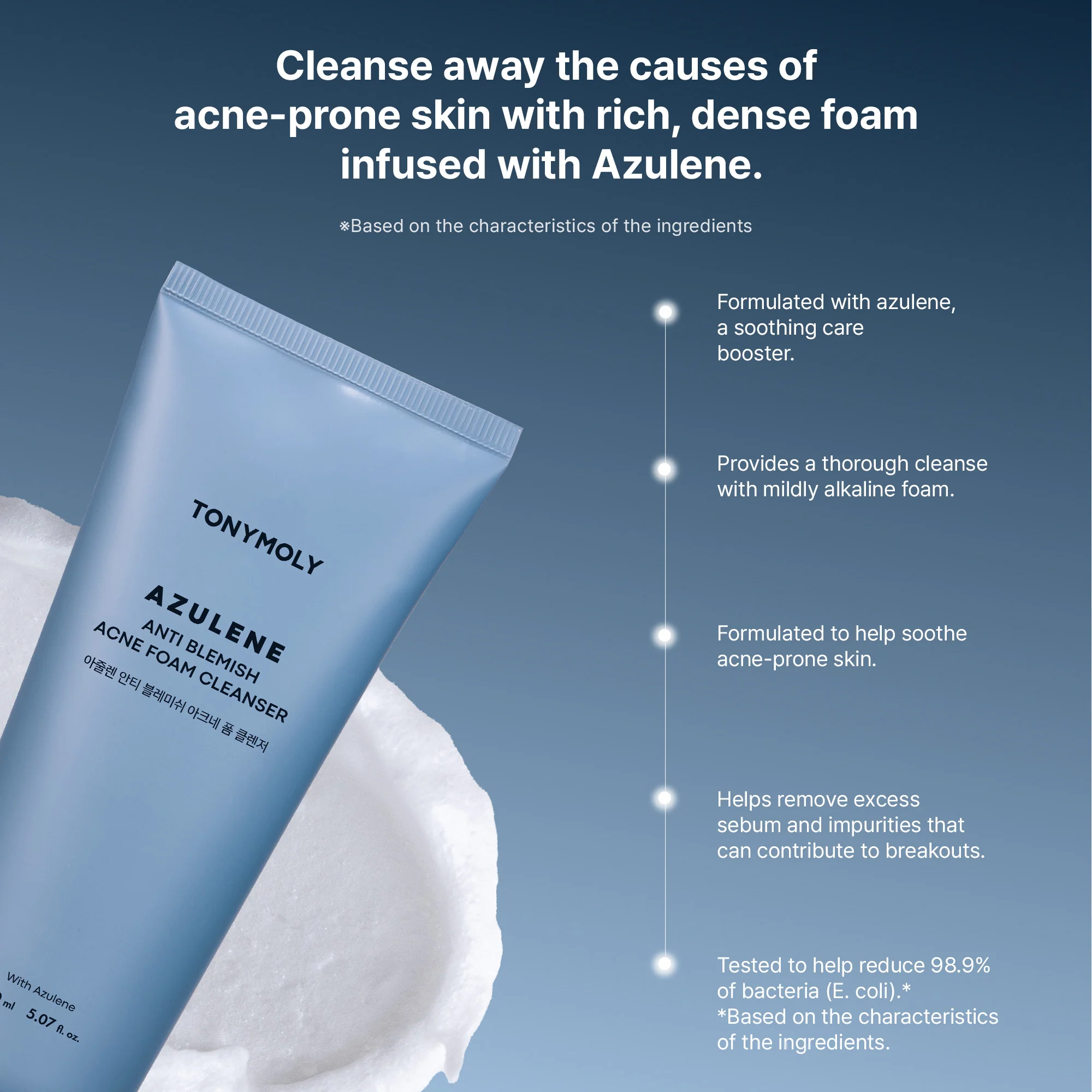 Azulene Acne Foam Cleanser - Image 3