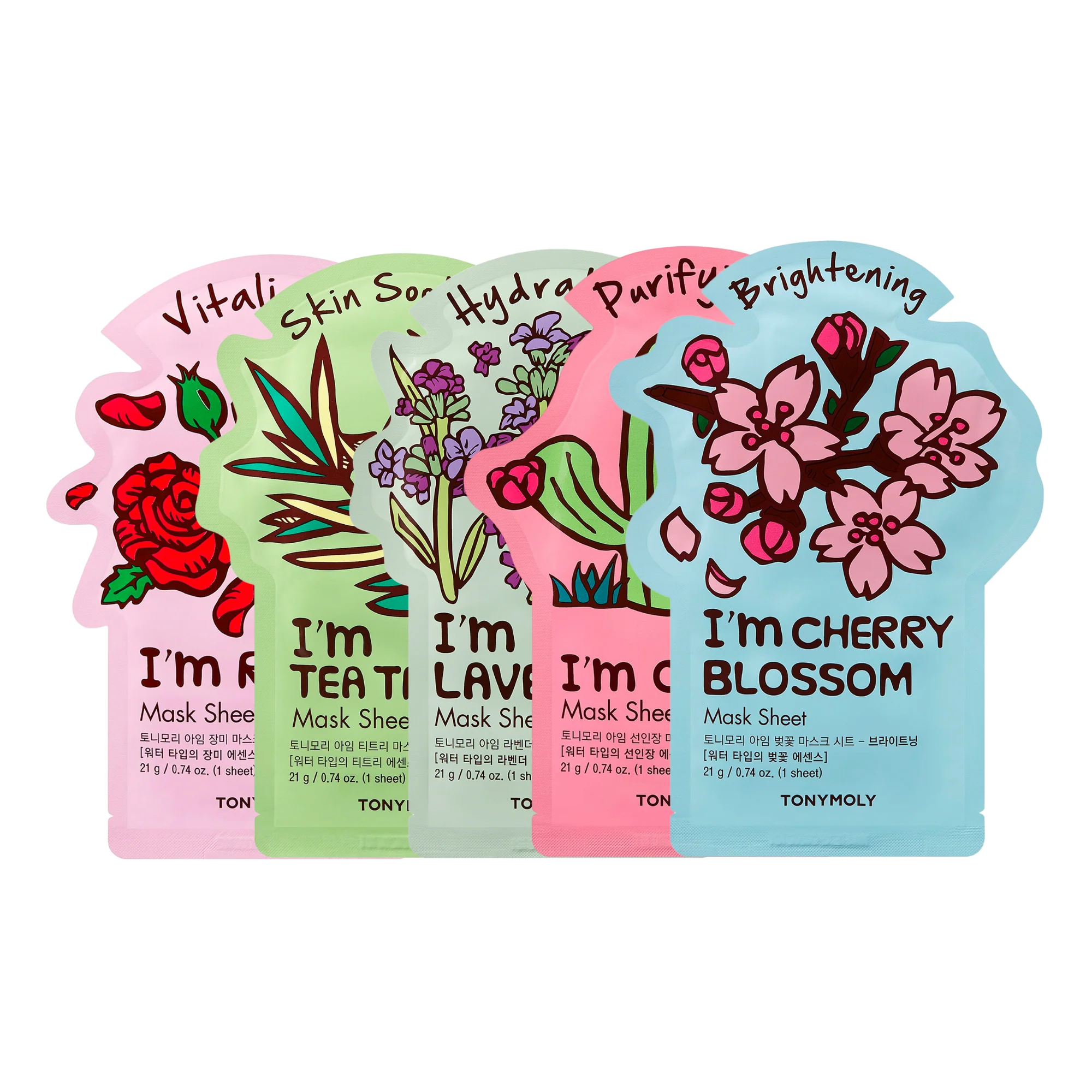Flower Power 5-Pack Mask Set