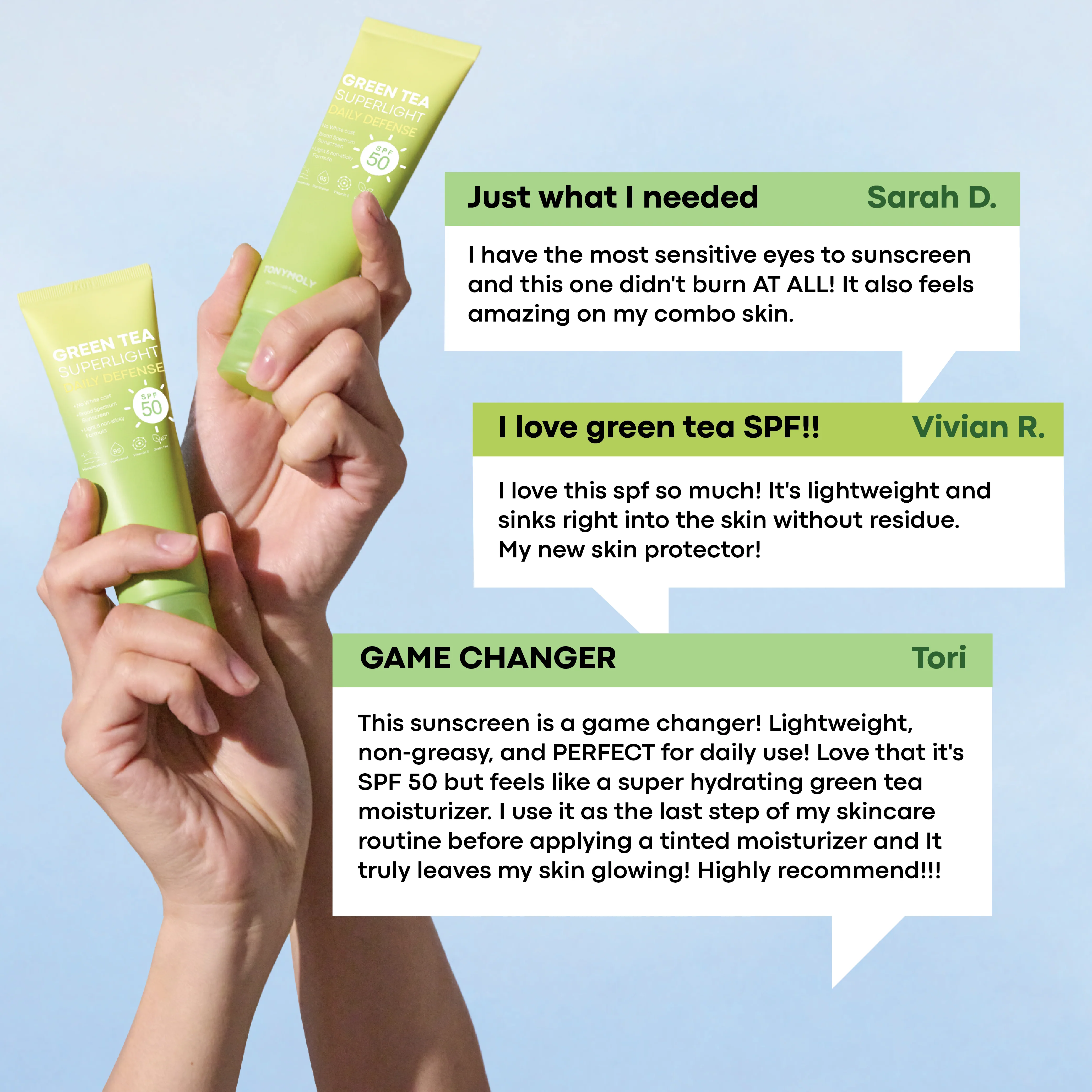 Green Tea SPF 50 Daily Defense Sunscreen - Image 4