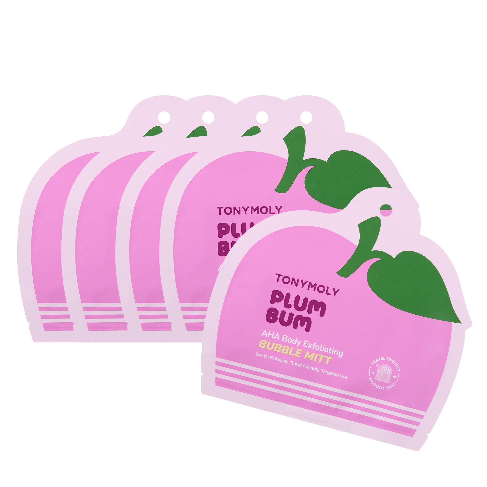 Plum Bum AHA Body Exfoliating Bubble Mitt - Image 5
